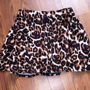 Cheetah print skirt